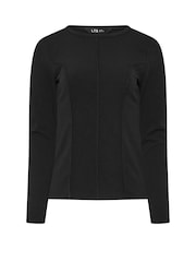 Long Tall Sally Black Seamed Top - Image 5 of 5