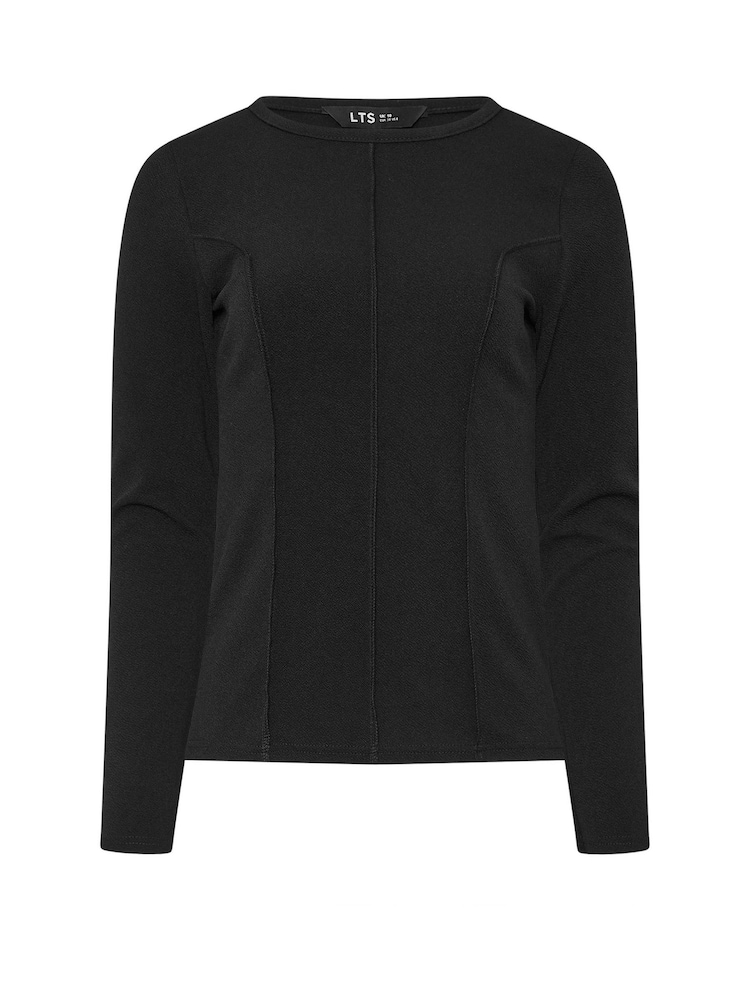 Long Tall Sally Black Seamed Top - Image 5 of 5