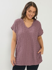 Yours Curve Pink Bubble Grown On T-Shirt - Image 1 of 6