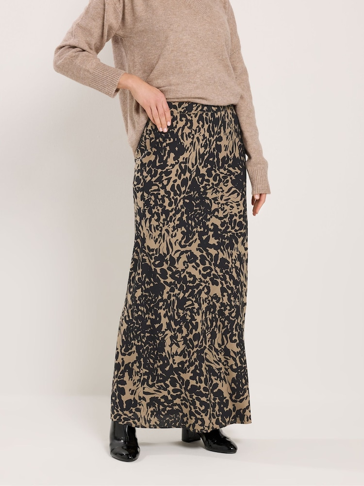 Long Tall Sally Black Markings Maxi Skirt - Image 2 of 5