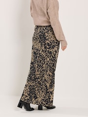 Long Tall Sally Black Markings Maxi Skirt - Image 3 of 5