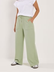 PixieGirl Petite Green Patch Pocket Wide Leg Joggers - Image 2 of 4