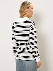 Long Tall Sally White Collared Oversized T-Shirt - Image 3 of 6