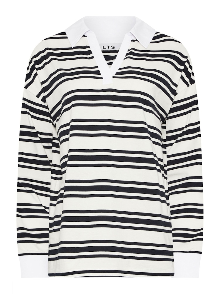 Long Tall Sally White Collared Oversized T-Shirt - Image 6 of 6