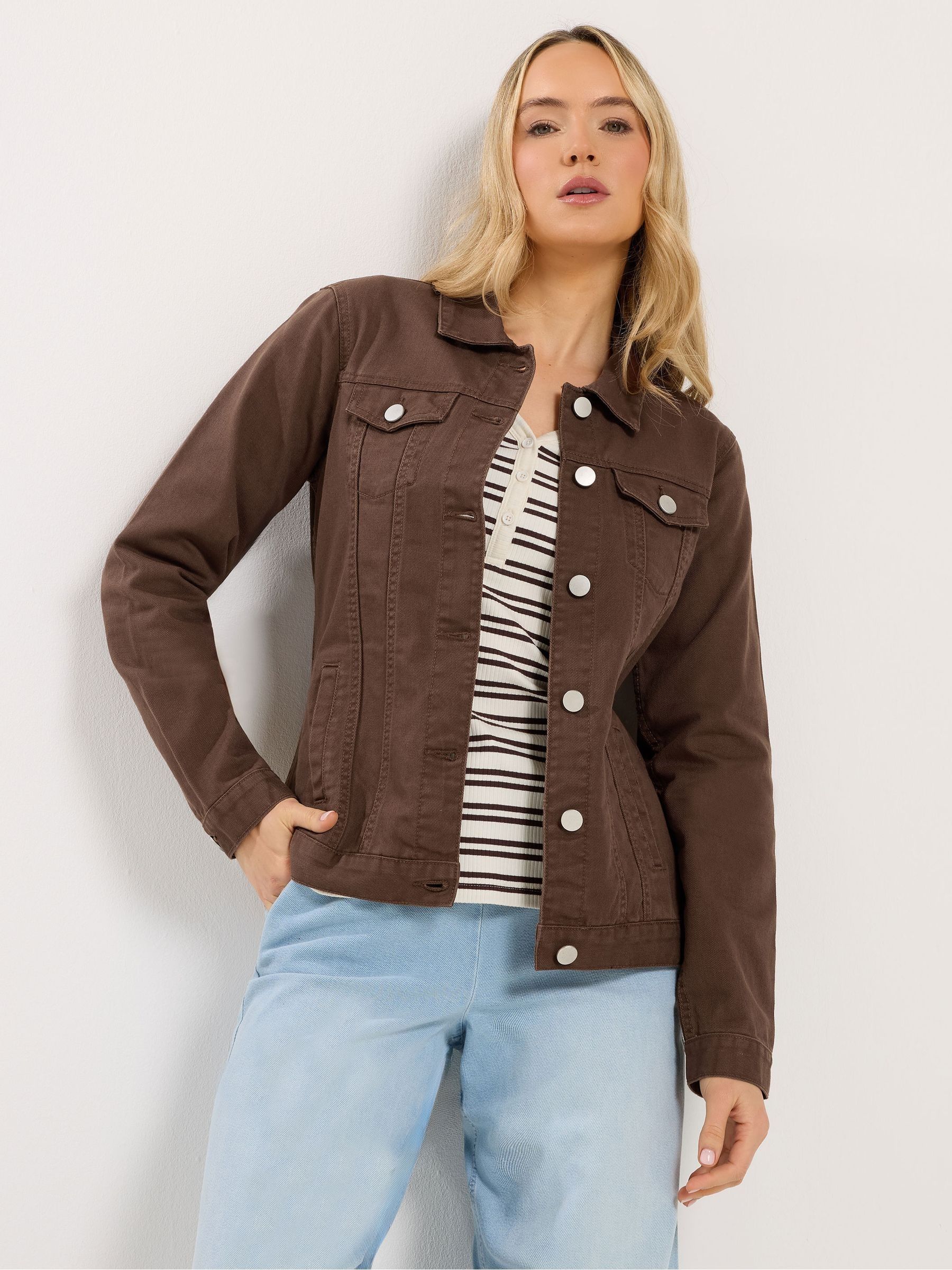 Buy Long Tall Sally Brown Denim Jacket from Next Australia