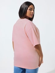 Yours Curve Pink Limited Longline Ballet T-Shirt - Image 3 of 5