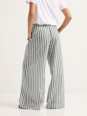 بنطلون مخطط برجل واسعة للأحجام الصغيرة من PixieGirl - صورة 4 من 5