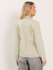 Long Tall Sally Cream Denim Jacket - Image 3 of 5