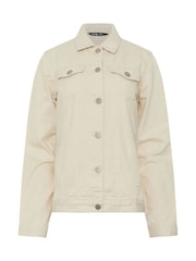 Long Tall Sally Cream Denim Jacket - Image 5 of 5