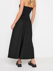 PixieGirl Petite Black Poplin Shirred Maxi Skirt - Image 2 of 5
