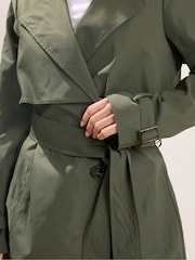 PixieGirl Petite Green Trench Coat - Image 4 of 5