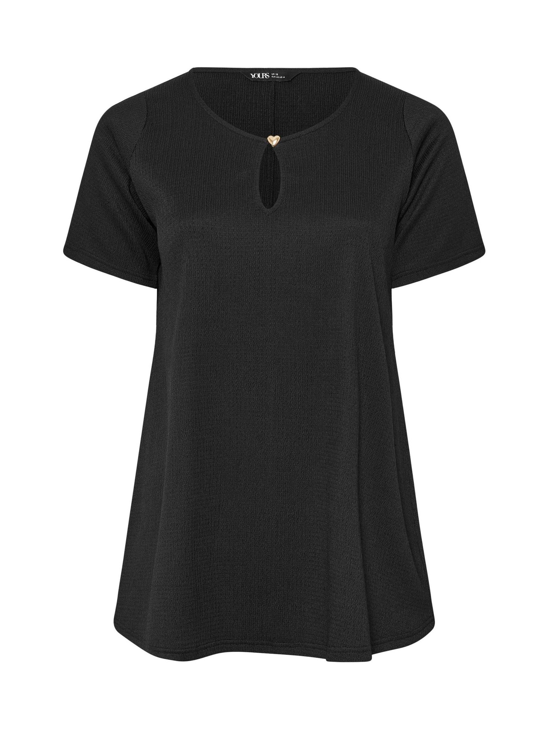 トップス double button curve tops BLACK Buy Yours Curve Black Formal Button Keyhole Top from the Next UK