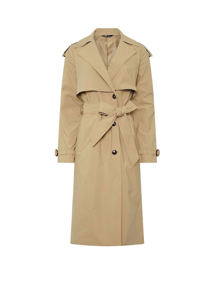 Long Tall Sally Natural Trench Coat - Image 2 of 2