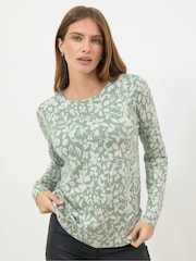 M&Co Green Floral Printed Jumper - Image 1 of 5