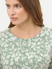 M&Co Green Floral Printed Jumper - Image 4 of 5