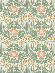 Morris & Co Rose Sage Anemone Unfinished Works 10M Wallpaper - Image 2 of 2