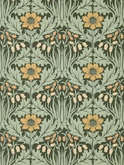 Morris & Co Bayleaf Manilla Anemone Unfinished Works 10M Wallpaper - Image 1 of 1