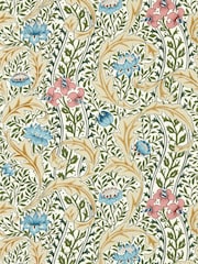 Morris & Co Multi Wild Tulip & Vine Unfinished Works 10M Wallpaper - Image 2 of 2