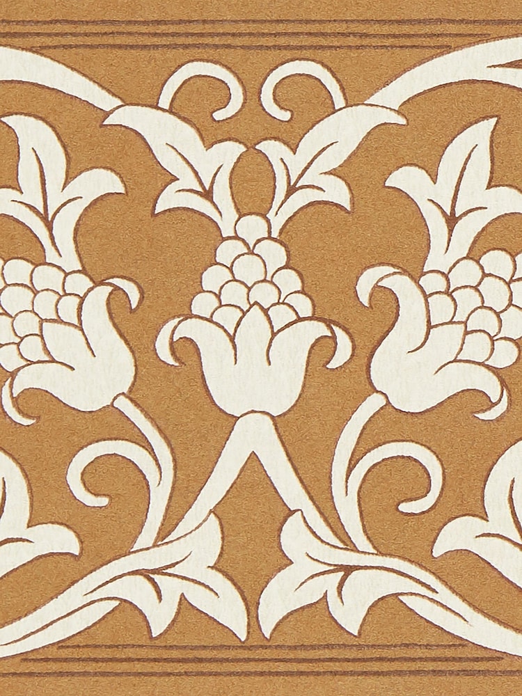 Morris & Co Sussex Rush St Johns Border Unfinished Works 10M Wallpaper - Image 1 of 4