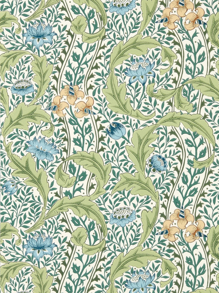 Morris & Co NettleWoad Wild Tulip & Vine Unfinished Works 10M Wallpaper - Image 2 of 2