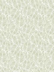 Hoopla Walls Olive Zebra Leaf Linen 10M Wallpaper - Image 2 of 2