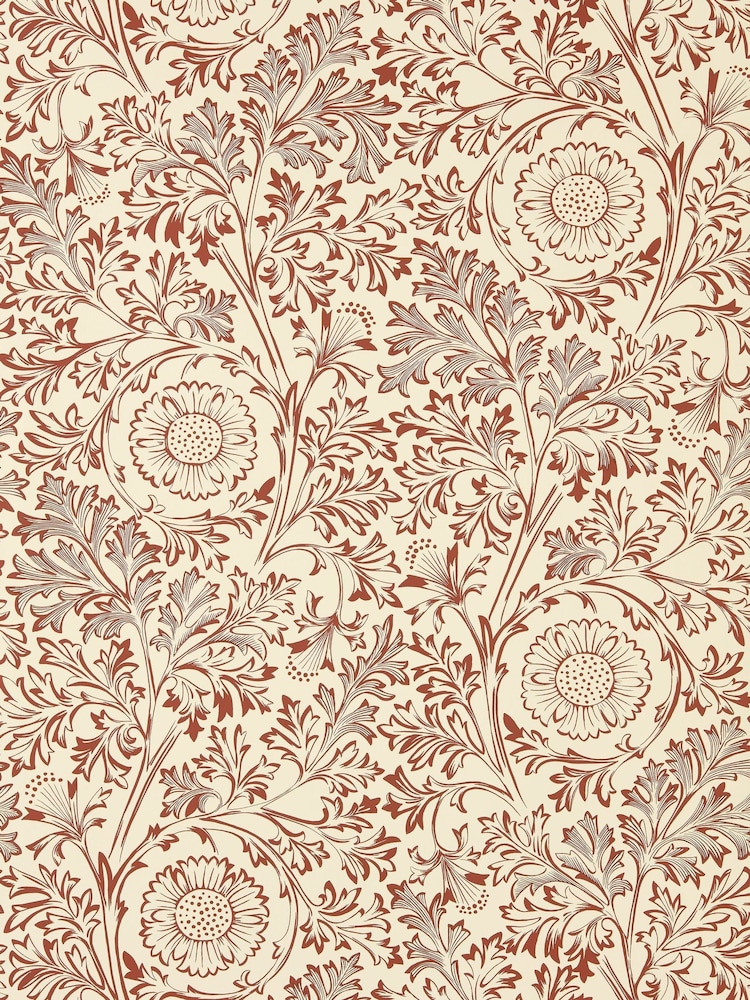 Morris & Co Flax Madder Chamomile Unfinished Works 10M Wallpaper - Image 4 of 4 Morris & Co Flax Madder Chamomile Unfinished Works 10M Wallpaper - Image 4 of 4