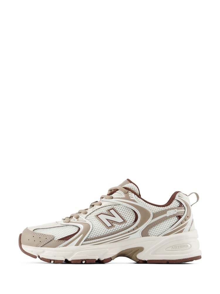 New Balance Cream/Brown 530 Trainers - Image 2 of 10
