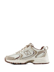 New Balance Cream/Brown 530 Trainers - Image 4 of 10