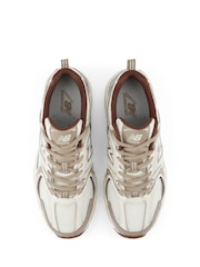 New Balance Cream/Brown 530 Trainers - Image 8 of 10
