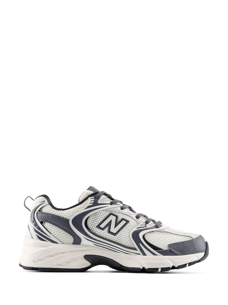 New Balance White/Slate Grey 530 Trainers - Image 1 of 10