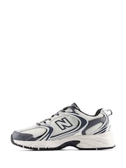 New Balance White/Slate Grey 530 Trainers - Image 10 of 10
