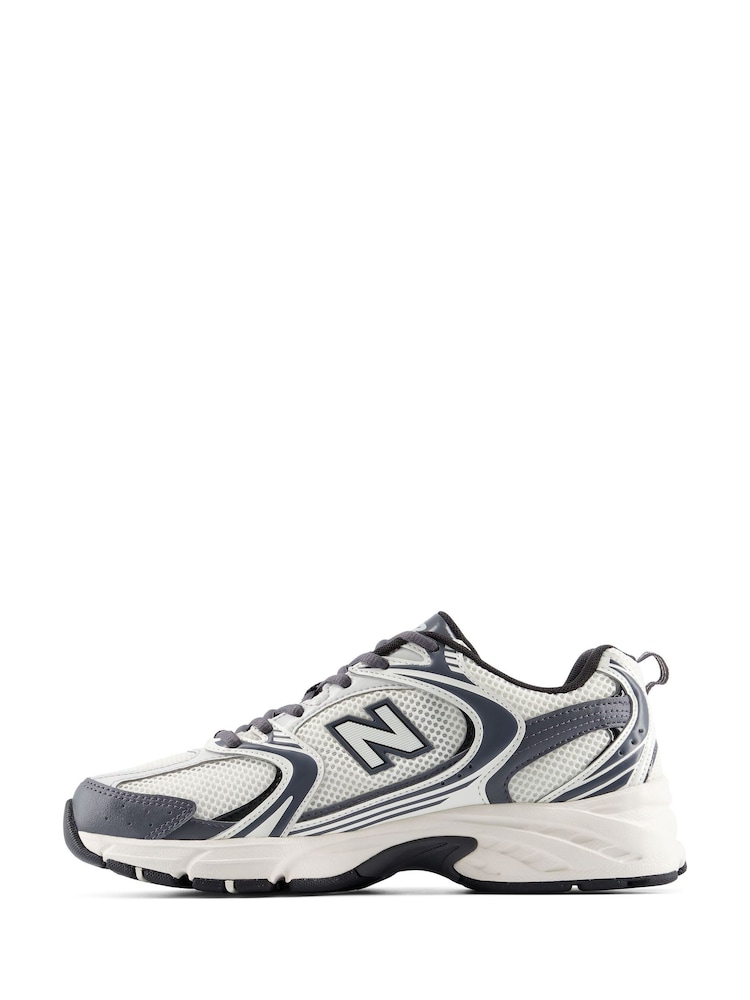 New Balance White/Slate Grey 530 Trainers - Image 10 of 10