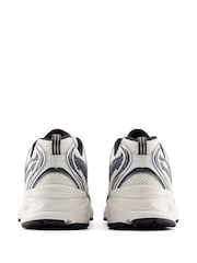 New Balance White/Slate Grey 530 Trainers - Image 5 of 10