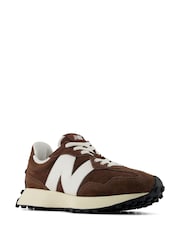 New Balance Burgundy Red 327 Trainers - Image 2 of 10