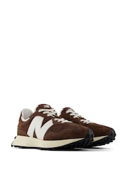 New Balance Burgundy Red 327 Trainers - Image 7 of 10