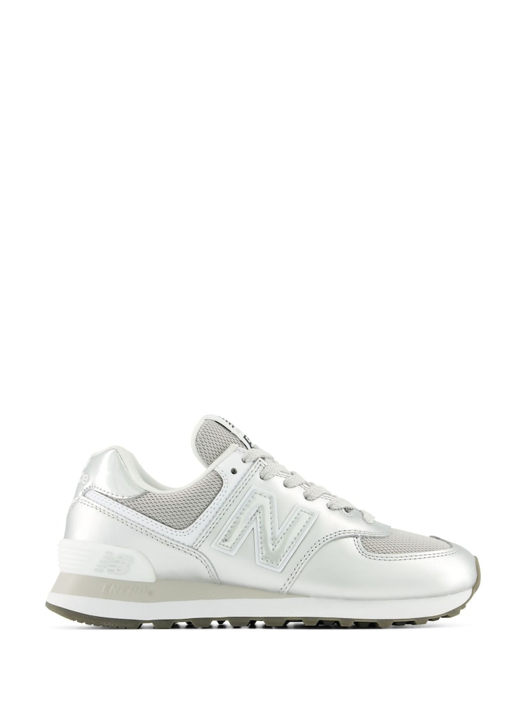 New Balance Metallic 574 Trainers - Image 1 of 10