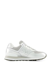 New Balance Metallic 574 Trainers - Image 3 of 10