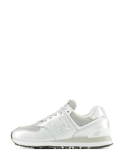 New Balance Metallic 574 Trainers - Image 4 of 10
