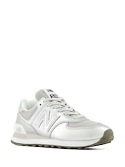 New Balance Metallic 574 Trainers - Image 5 of 10