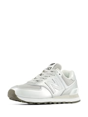 New Balance Metallic 574 Trainers - Image 6 of 10