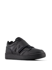 New Balance Black 480 Kids Bungee Lace Trainers With Top Strap - Image 3 of 6