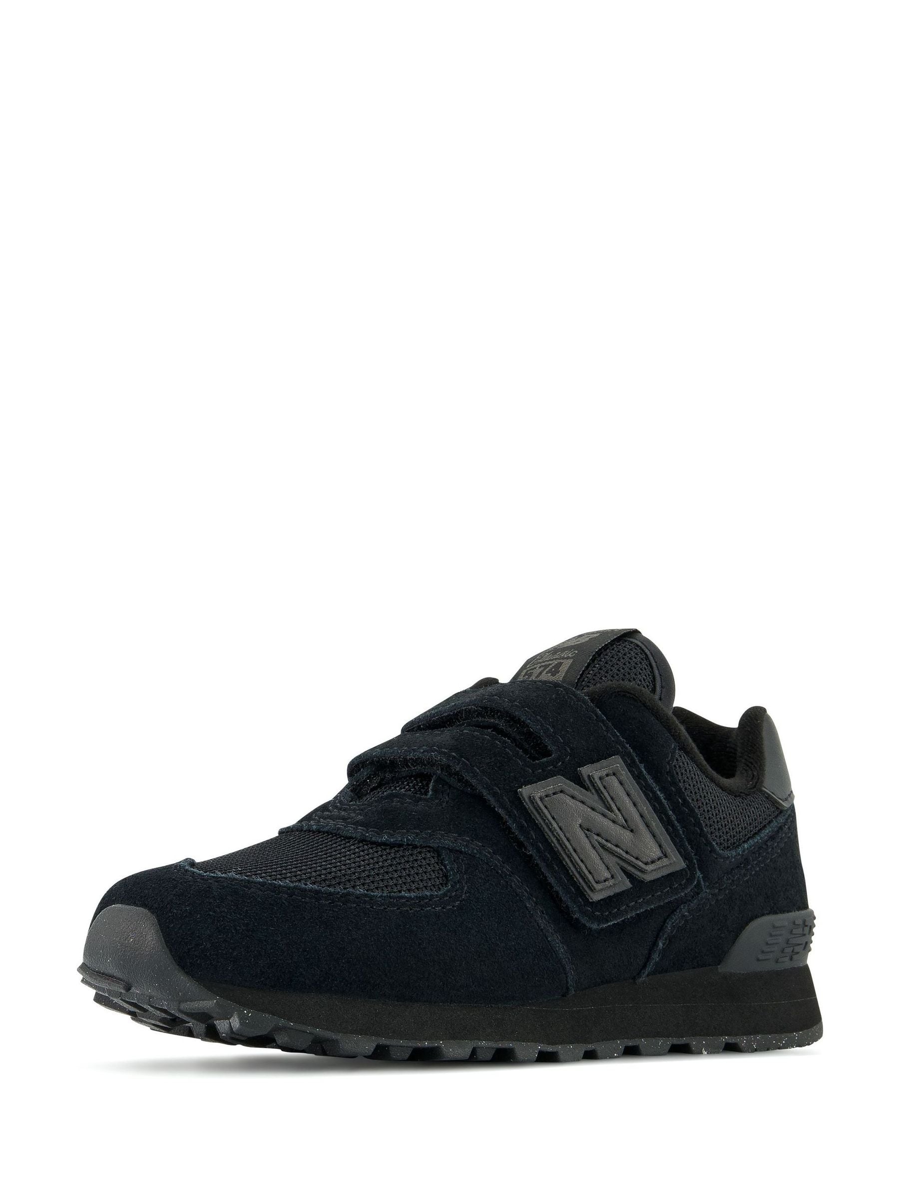 Buy New Balance Black 574 Hook and Loop Junior Trainers from Next