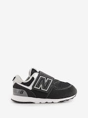New Balance Black/Grey 574 Infant Trainers - Image 1 of 1