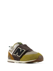 New Balance Mustard Yellow 574 Infants Hook & Loop Trainers - Image 5 of 10