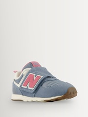 Açıq Mavi - New Balance 574 Körpələr üçün Qarmaq və Döngə Təlimçiləri - 10şəkildən 2 şəkil