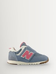 Açıq Mavi - New Balance 574 Körpələr üçün Qarmaq və Döngə Təlimçiləri - 10şəkildən 4 şəkil