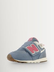 Açıq Mavi - New Balance 574 Körpələr üçün Qarmaq və Döngə Təlimçiləri - 10şəkildən 5 şəkil