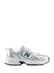 New Balance Silver 530 Youth Lace Trainers - Image 1 of 5
