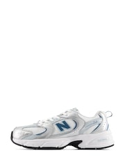 New Balance Silver 530 Youth Lace Trainers - Image 2 of 5