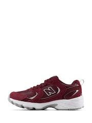 Burgunderrot - New Balance 530 Bungee Lace Junior Sportschuhe - Bild 4 von 10